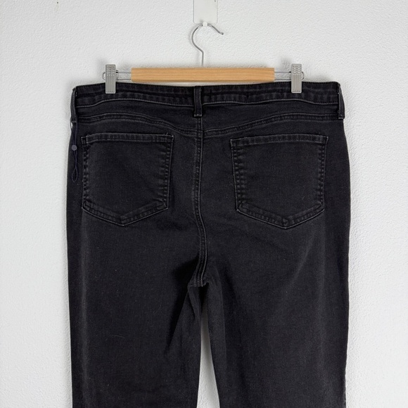 NYDJ Marilyn Straight Black Jeans Denim 16 Plus Size - Picture 7 of 9